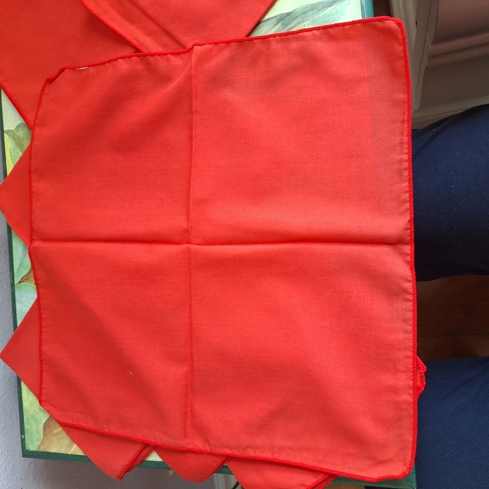 Vibrant Red Cloth Napkins